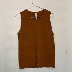 Athleta In Motion Cattail Brown Muscle Tank | M | Athleta